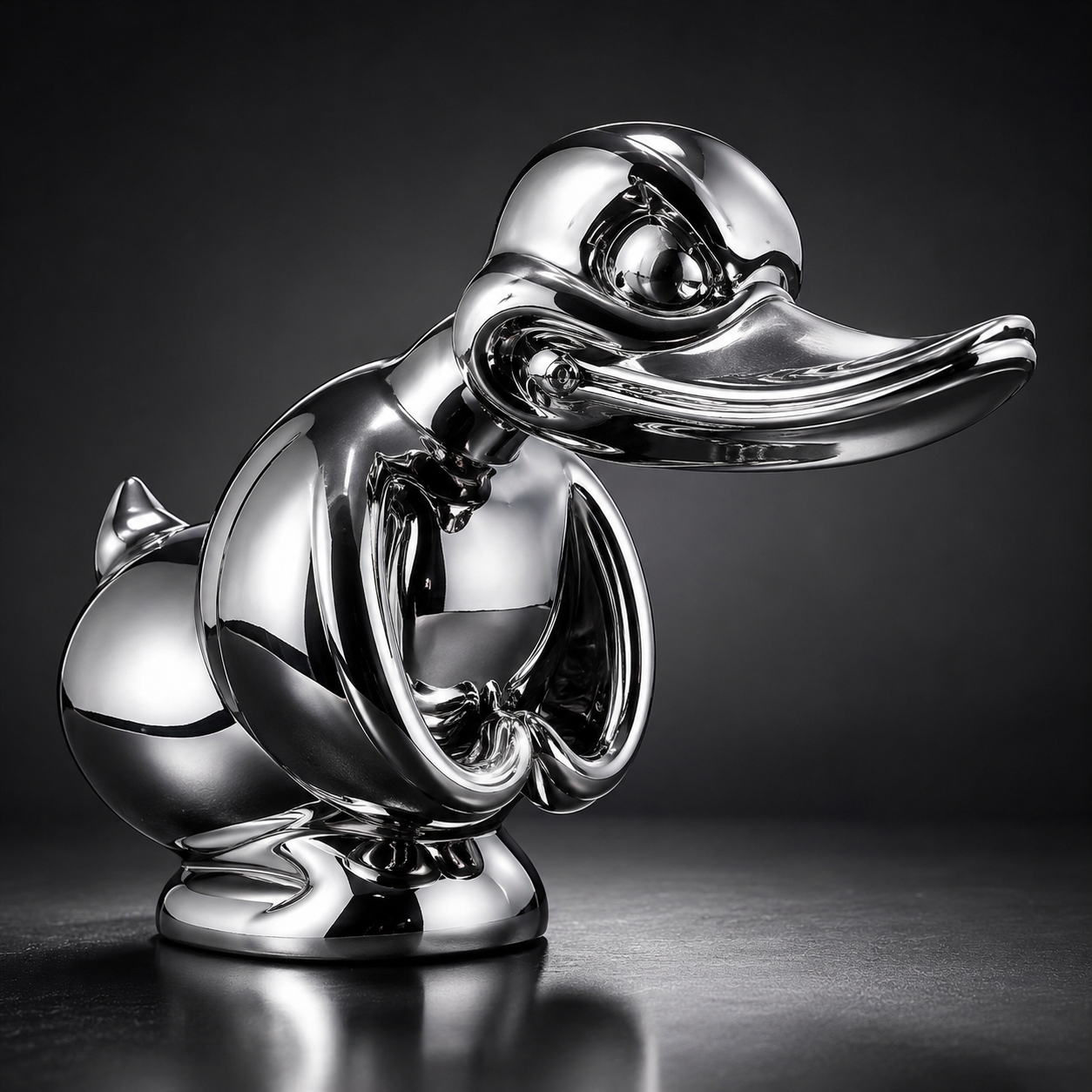 Chrome Angry Duck Hood Ornament – Car & Desk Decor