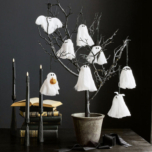 8 Pcs Halloween Ghost Garland-Character Hanging Decor