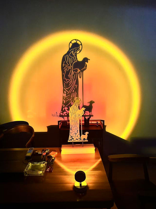 ✝️Jesus and Sheep Metal Sign- Outdoor for Yard & Patio🍂