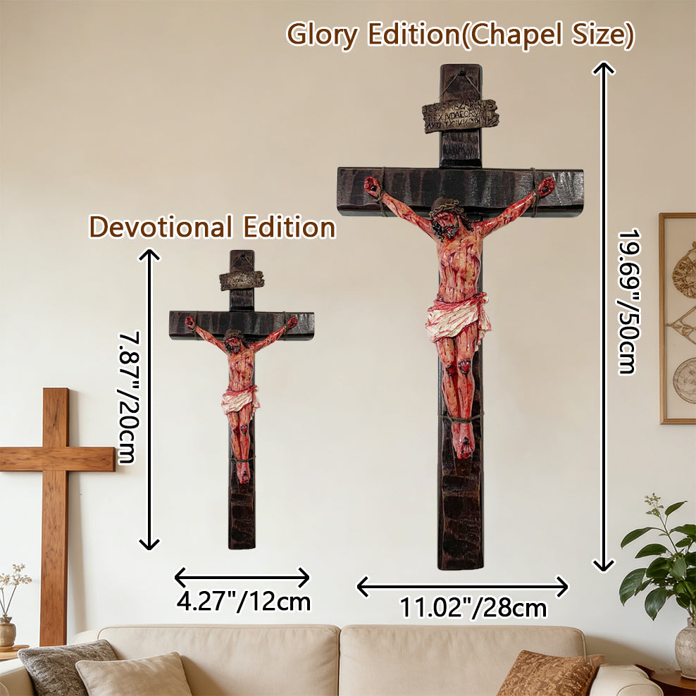 ✝️ Hand-Carved Blessed Jesus Crucifix