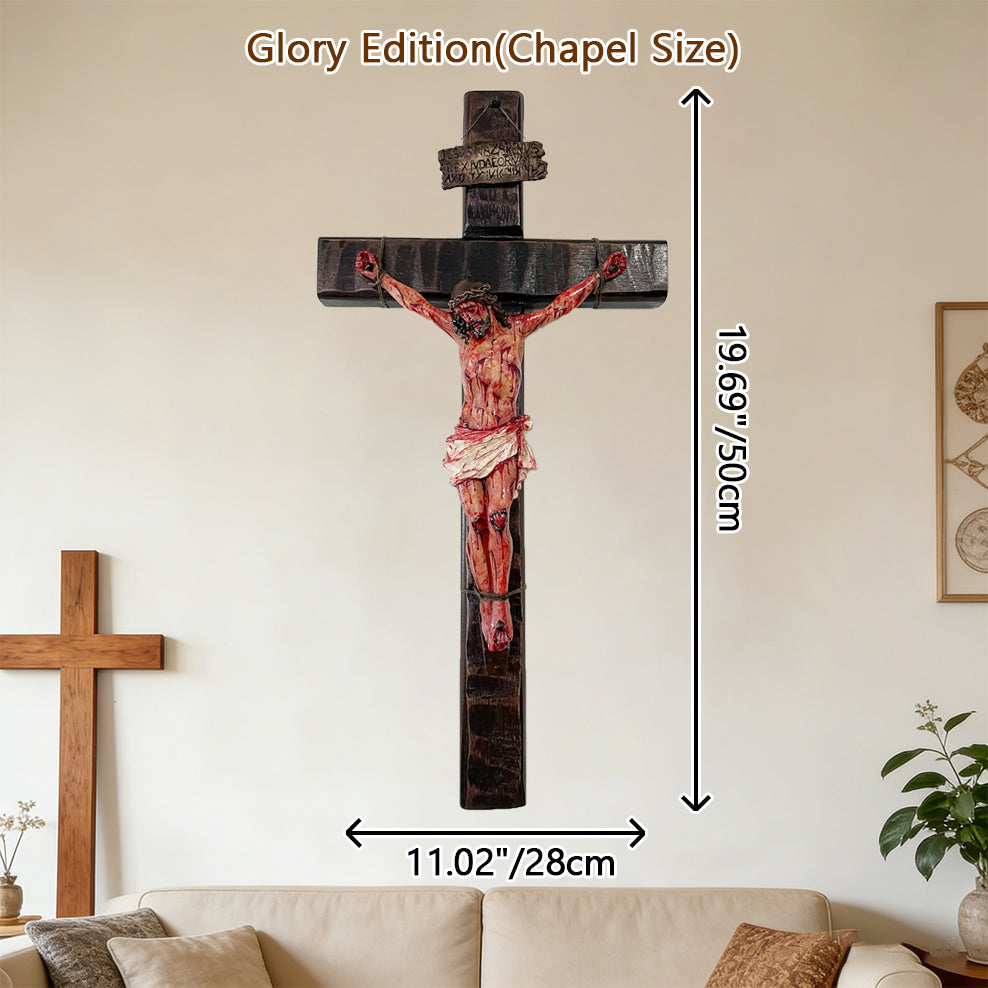 ✝️ Hand-Carved Blessed Jesus Crucifix