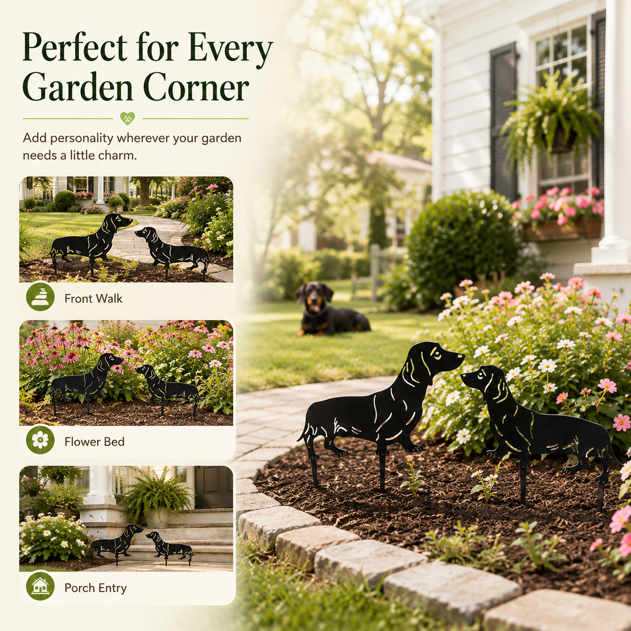 Dachshund Metal Garden Decor – Gift for Dog Lovers