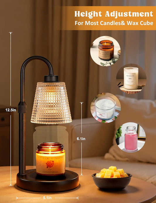 Dimmable Candle Warmer Lamp for Cozy Home Decor