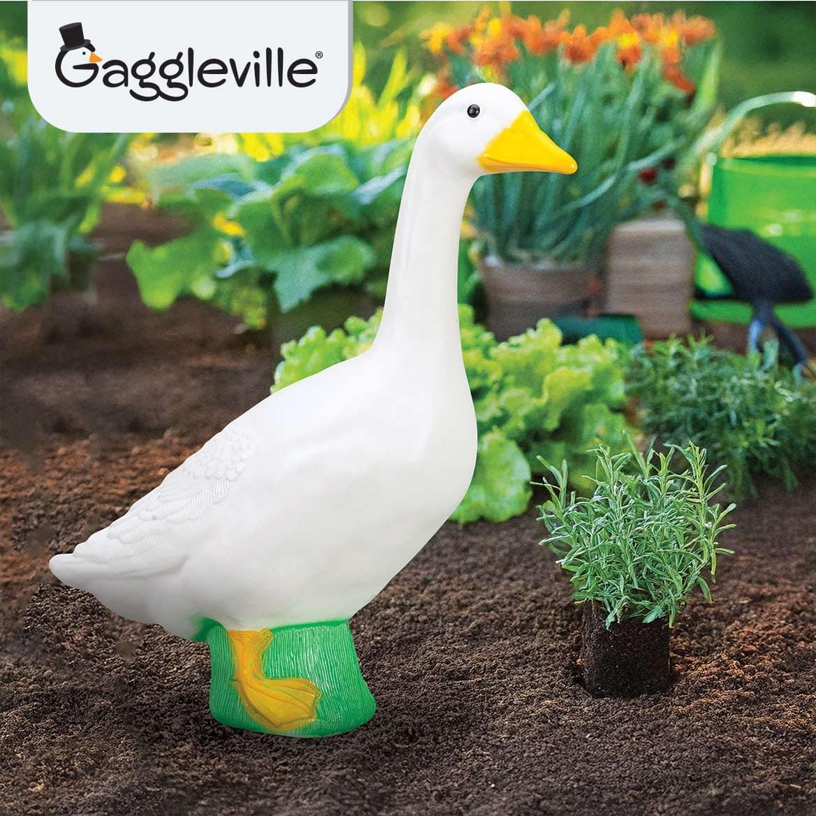 Dress-Up Porch Goose Statue – 3 Sizes for Home & Garden