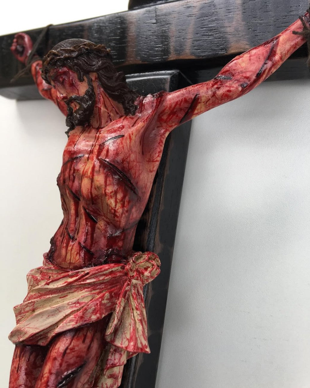 ✝️ Hand-Carved Blessed Jesus Crucifix
