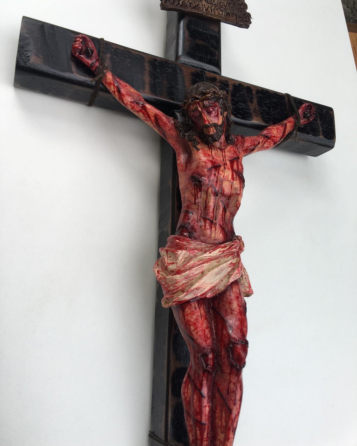 ✝️ Hand-Carved Blessed Jesus Crucifix