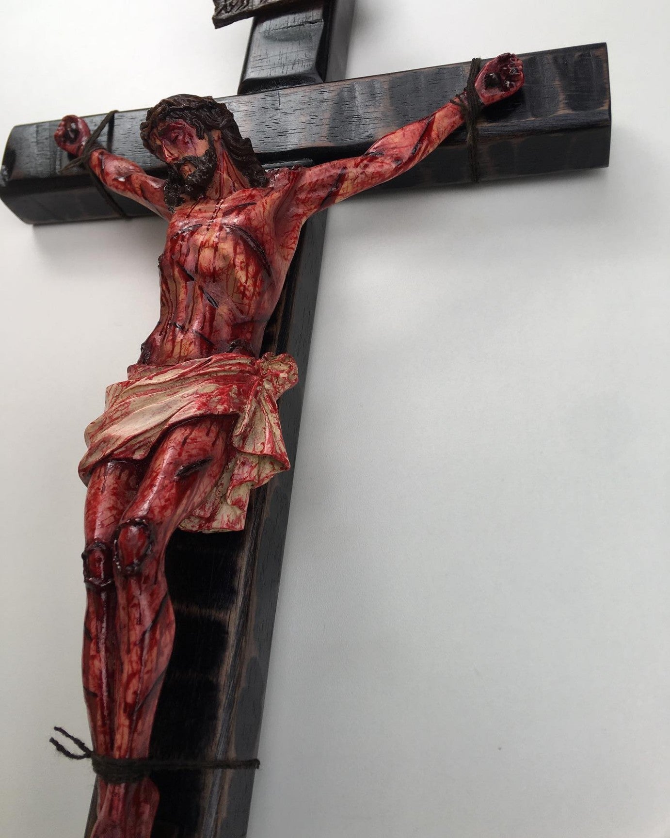 ✝️ Hand-Carved Blessed Jesus Crucifix