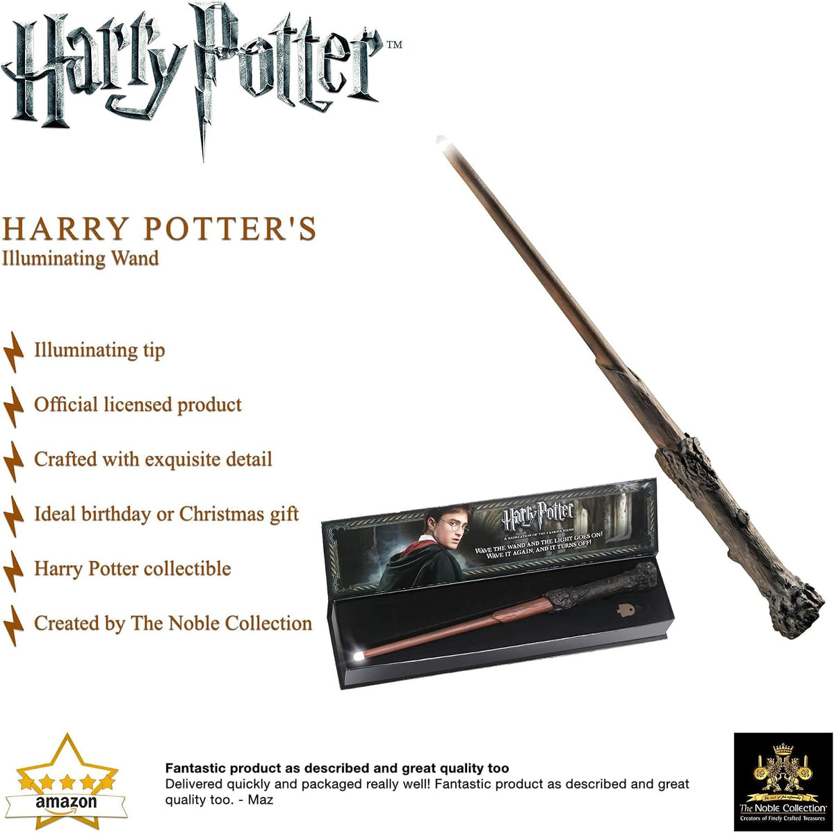Harry Potter Illuminating Wand – 14" Light-Up Magic Wand