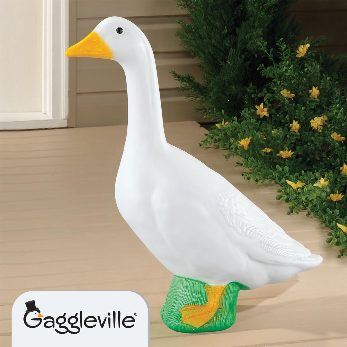 Dress-Up Porch Goose Statue – 3 Sizes for Home & Garden