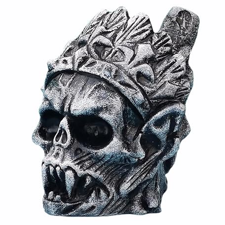 💀Aztec Death Whistle, Authentic Human Sounding Screams 125+ Decibels, White Resin, Whistle