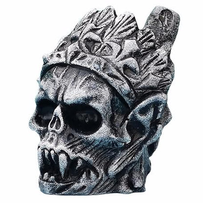 💀Aztec Death Whistle, Authentic Human Sounding Screams 125+ Decibels, White Resin, Whistle