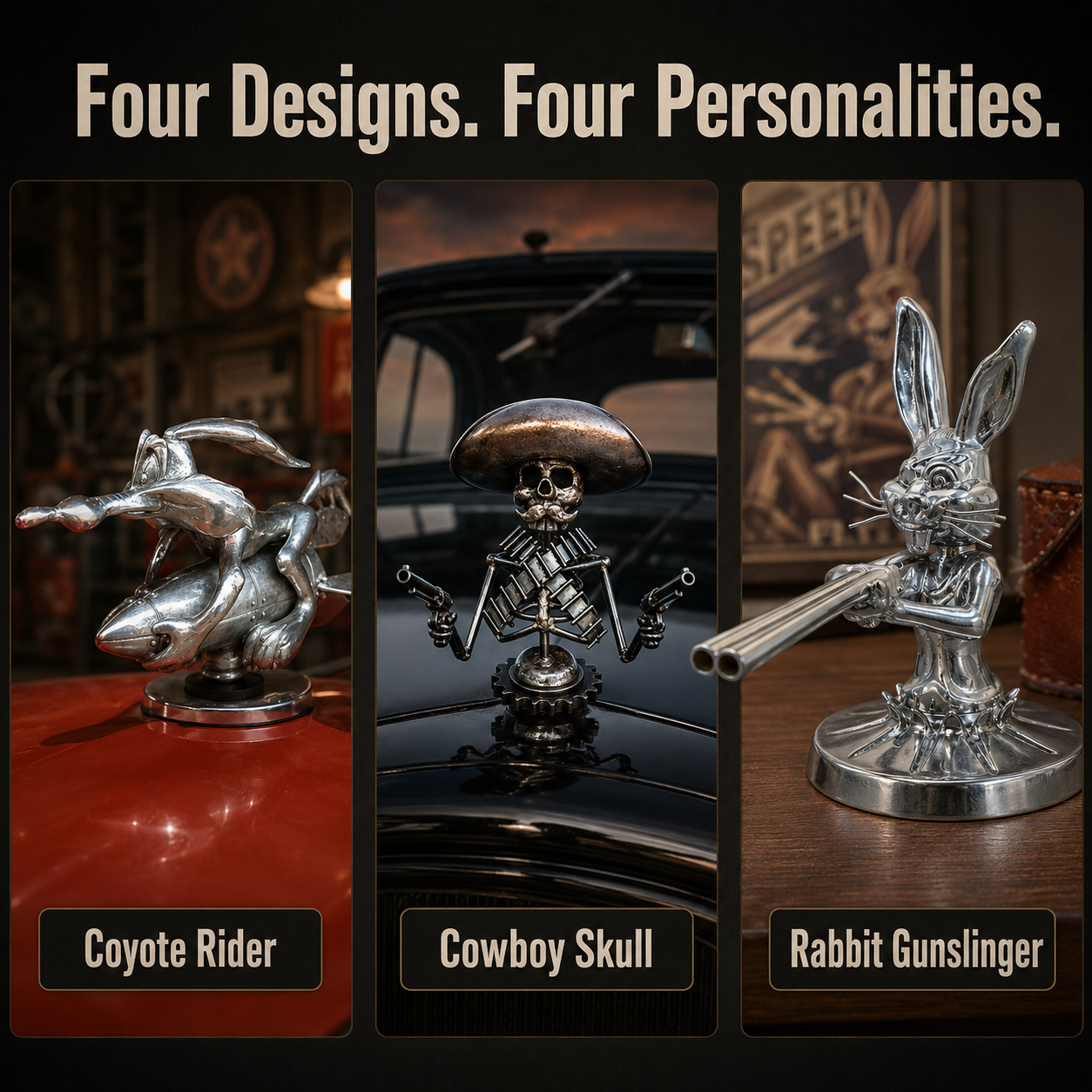 Chrome Angry Duck Hood Ornament – Car & Desk Decor