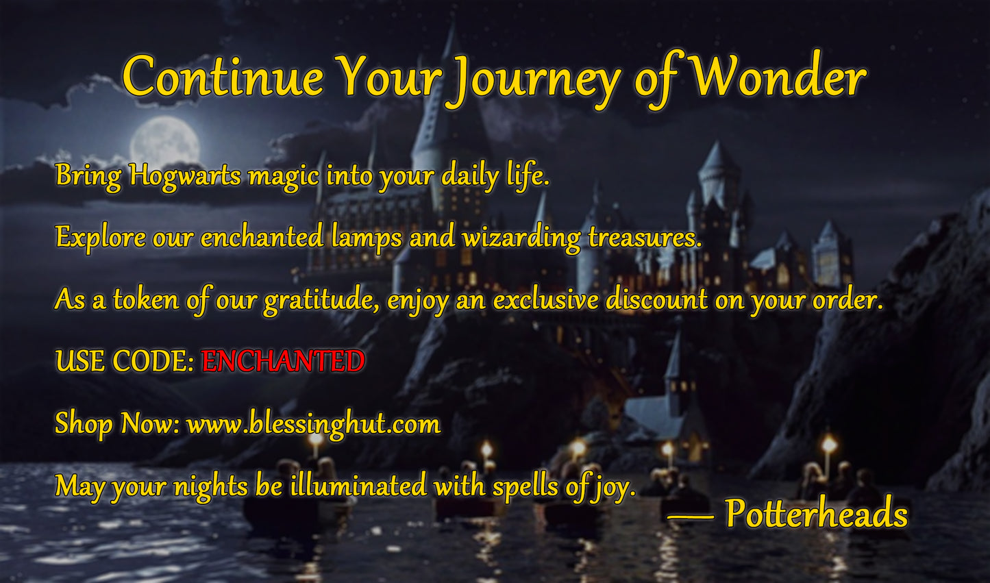 Hogwarts Castle Certificate – 1 per handmade lamp