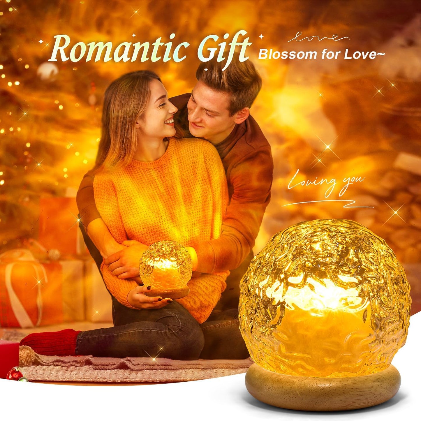 Crystal Mood Projector Lamp with 16 Colors & 3 Light Effects
