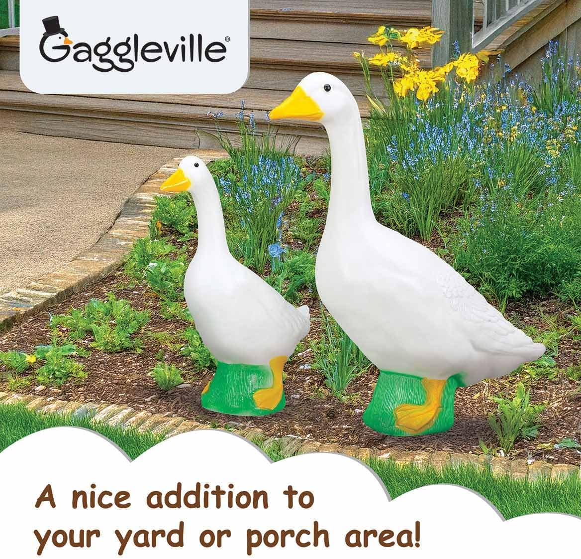 Dress-Up Porch Goose Statue – 3 Sizes for Home & Garden