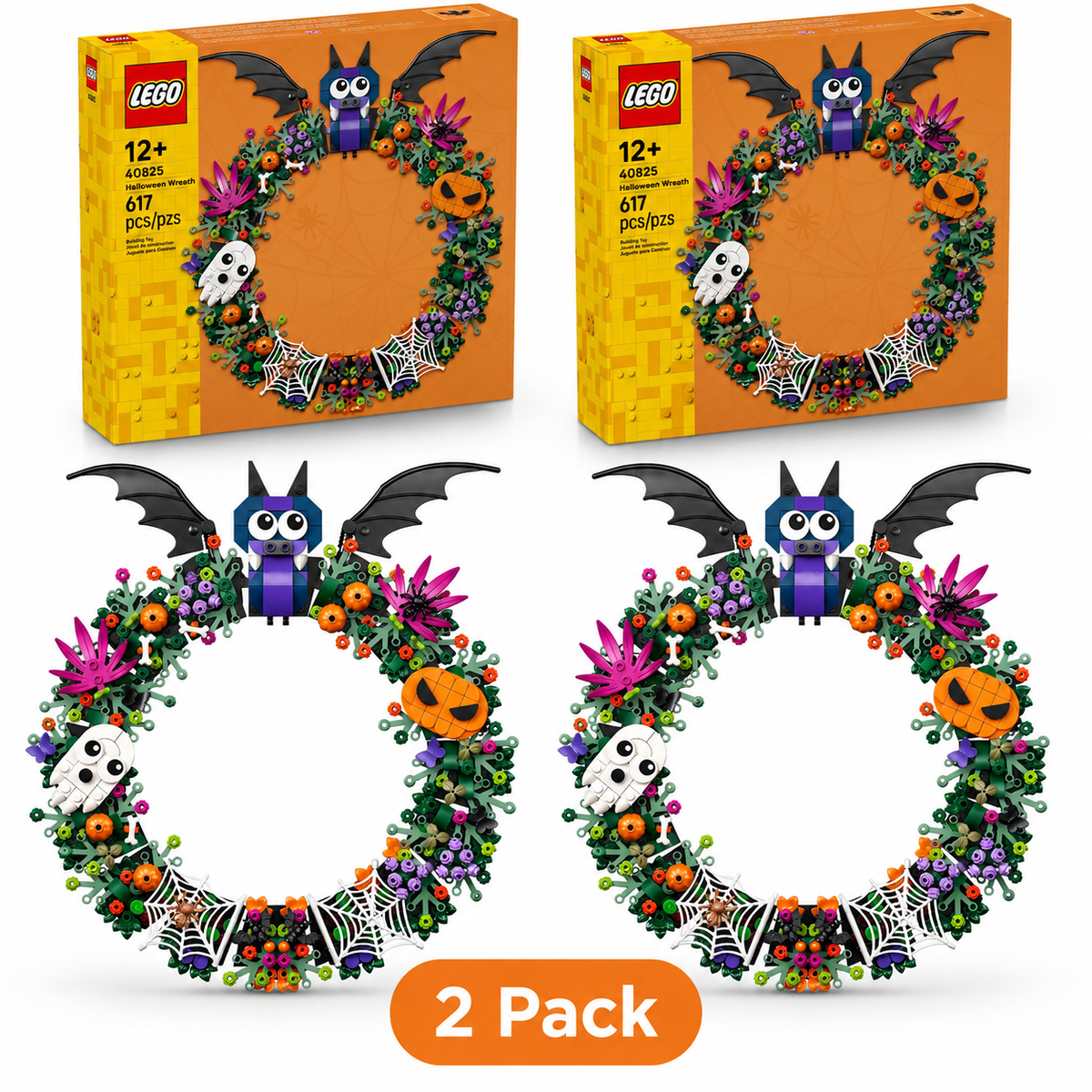 LEGO Halloween Wreath 40825 – 617-Piece Building Set