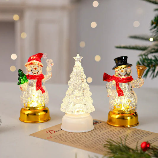 🎄✨Luminous Santa Claus Snowman Tabletop Decorations Night Lamp （3set）