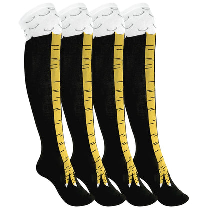 🐔2PCS Crazy Funny Chicken Feet Socks for Women Men