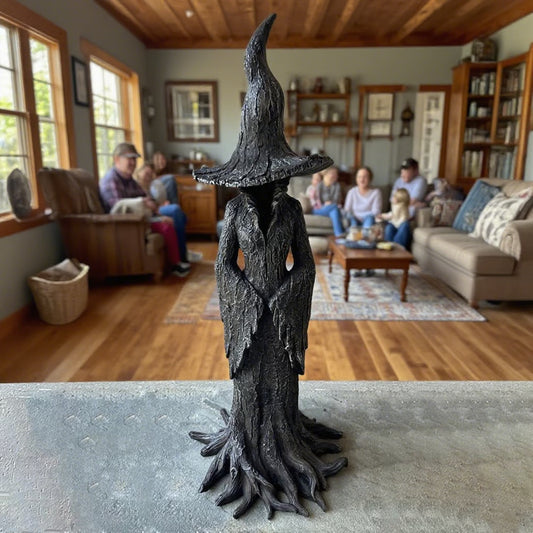 🔥🧙‍♀️💫Hand-Painted Enchanting Witch Statue-20IN