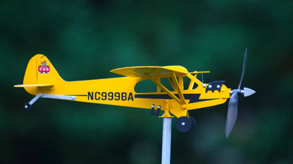🛫Piper J3 Cub Airplane Weathervane Handcrafted Aviation Decor