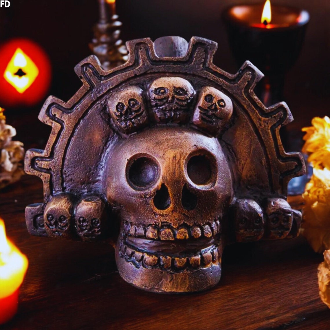 💀Halloween Aztec Death Whistle