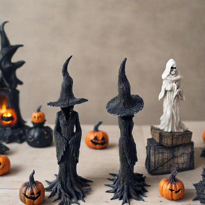 🔥🧙‍♀️💫Hand-Painted Enchanting Witch Statue
