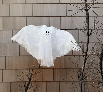 Lit Ghost Hanging Bat