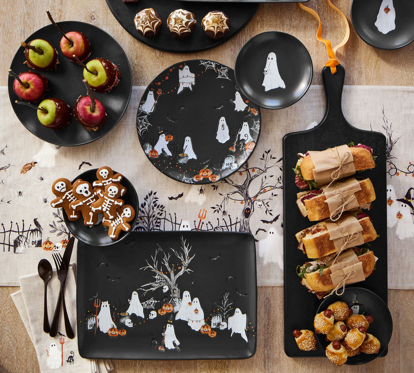 Scary Squad Stoneware Dinner Plates - Set of 4