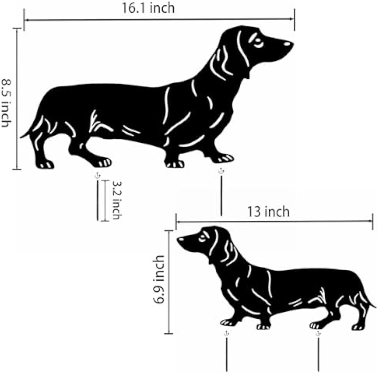Dachshund Metal Garden Decor – Gift for Dog Lovers